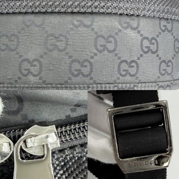 Gucci Backpack GG Web Stripe Nylon Black main image 4